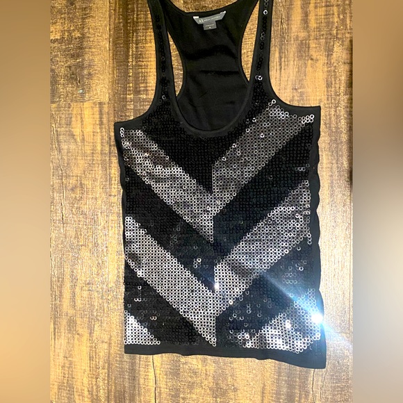 SOLD. Armani Exchange chevron sequence tank top-gorgeous!!! - Picture 1 of 7